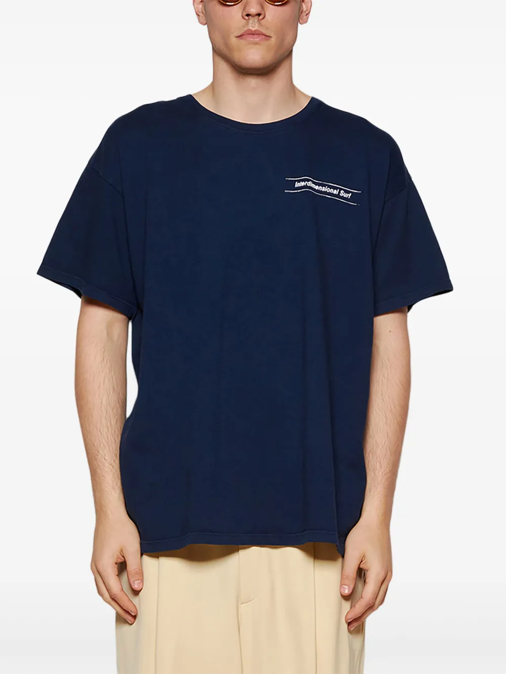 The Elder Statesman ID Surf T-shirt Blauw