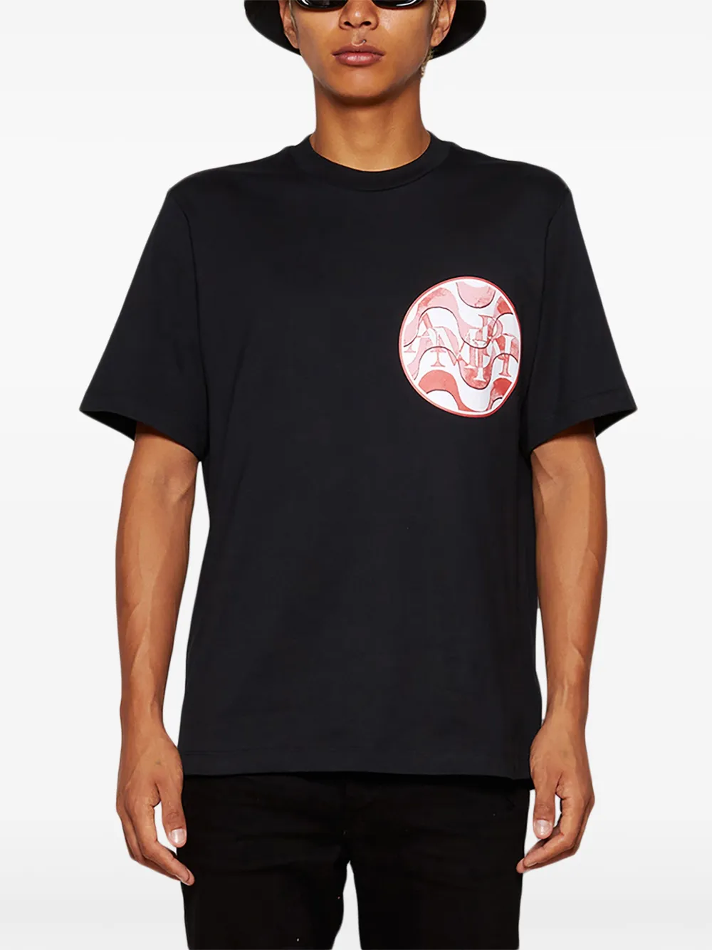 AMIRI T-shirt met print Zwart