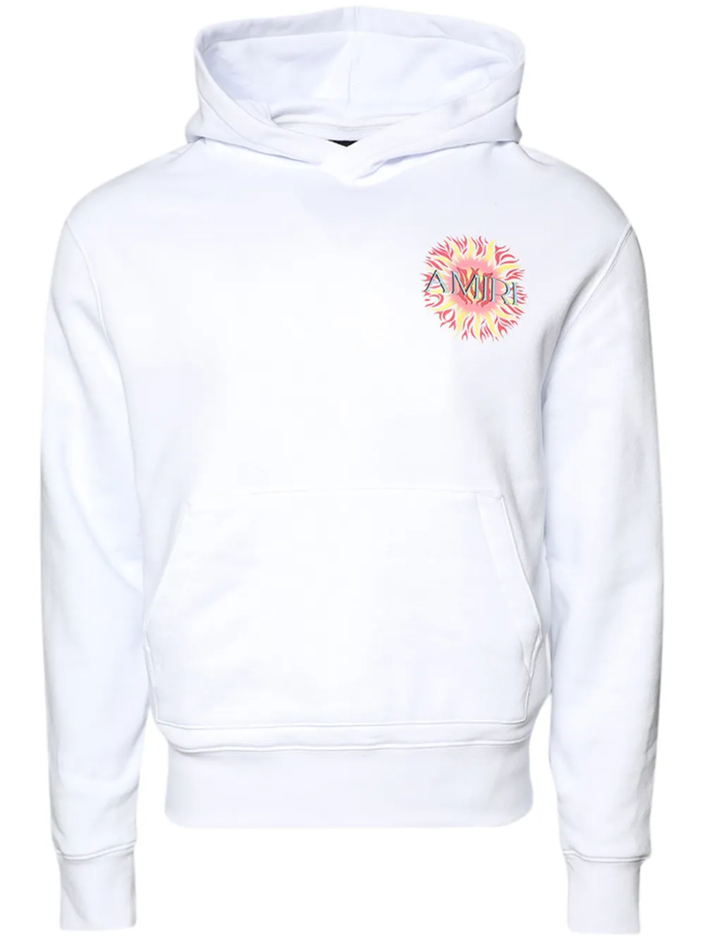 logo-print cotton hoodie