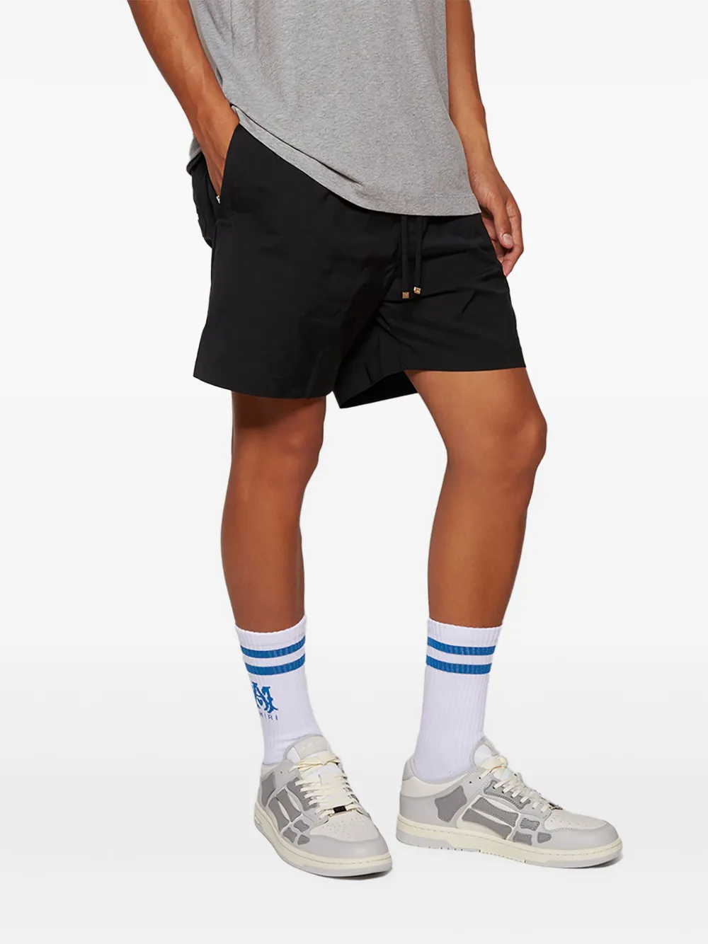 AMIRI MA Stripe logo-intarsia sokken Wit