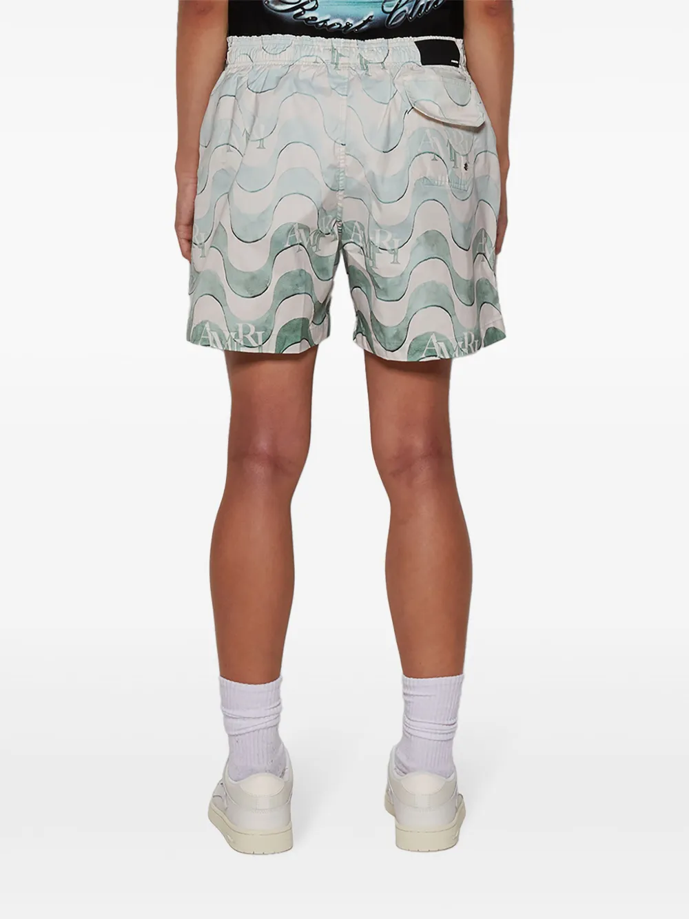 AMIRI Zwembroek met grafische print Blauw