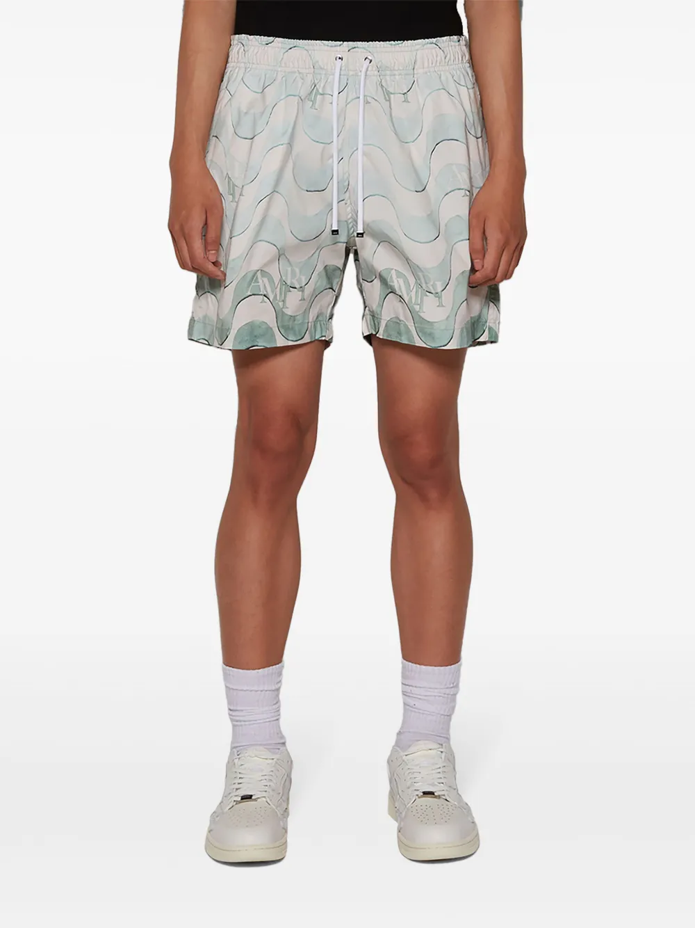 AMIRI Zwembroek met grafische print Blauw