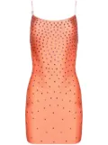 Oséree crystal-embellished satin minidress - Orange