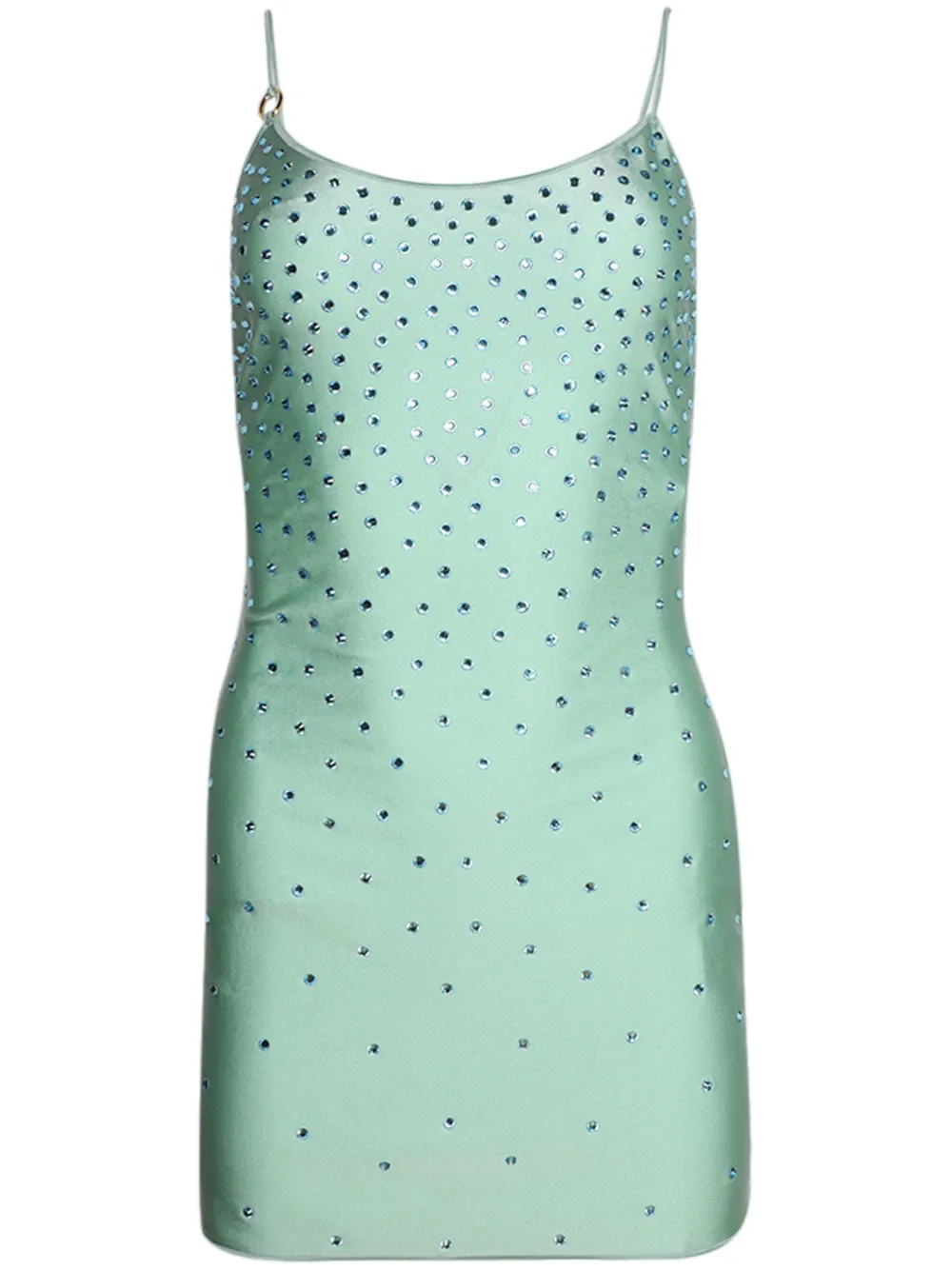 Oseree Gem-embellished Mini Dress In Green