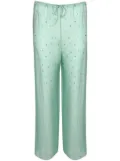 Oséree Gem Pants embellished straight-leg trousers - Green