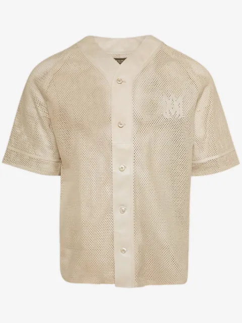 AMIRI MA perforated leather shirt