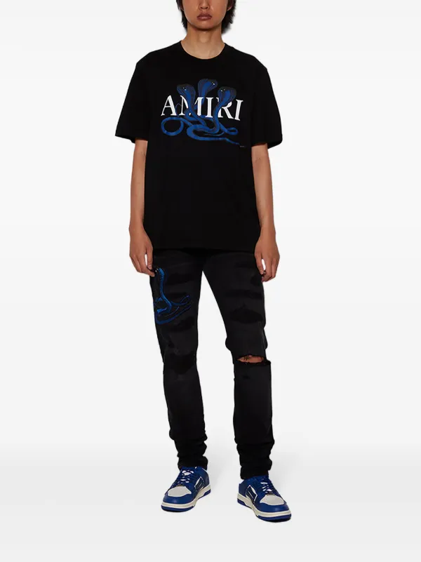 ◆大人気◆関税込◆AMIRI◆Skel ローカットスニーカー True blue CRYSTAL SKEL-TOP LOW - Blue | AMIRI