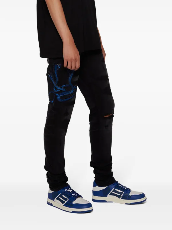 【大人気】AMIRI Skel スニーカー AMIRI SKEL-TOP HI BLUE WHITE | AYIN