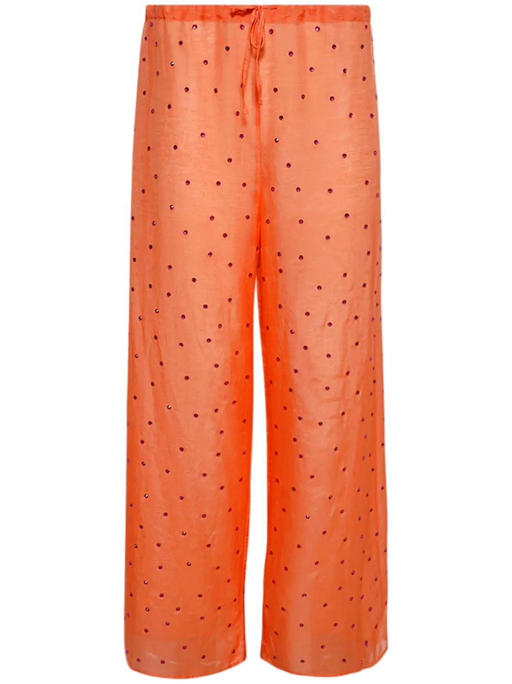 Oseree All-over Gem Trousers In Orange
