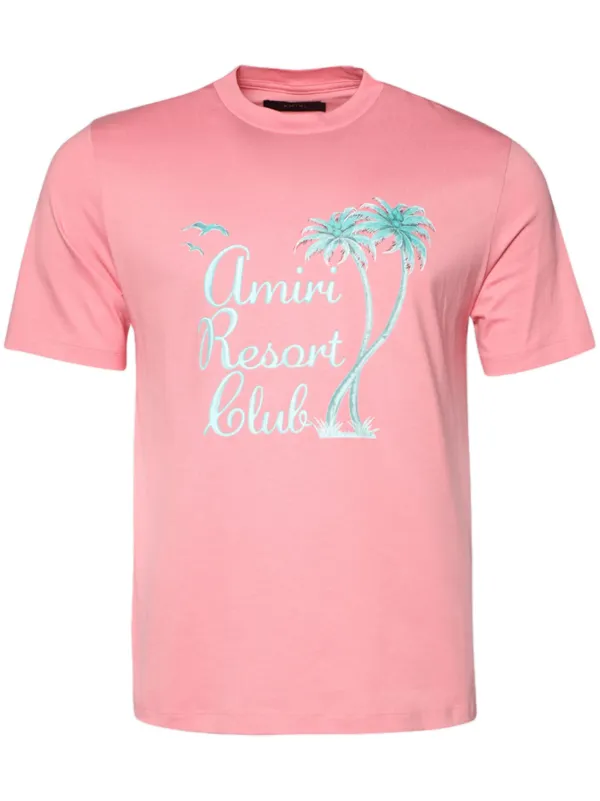 AMIRI Twisted Palms Tシャツ | ピンク | FARFETCH JP