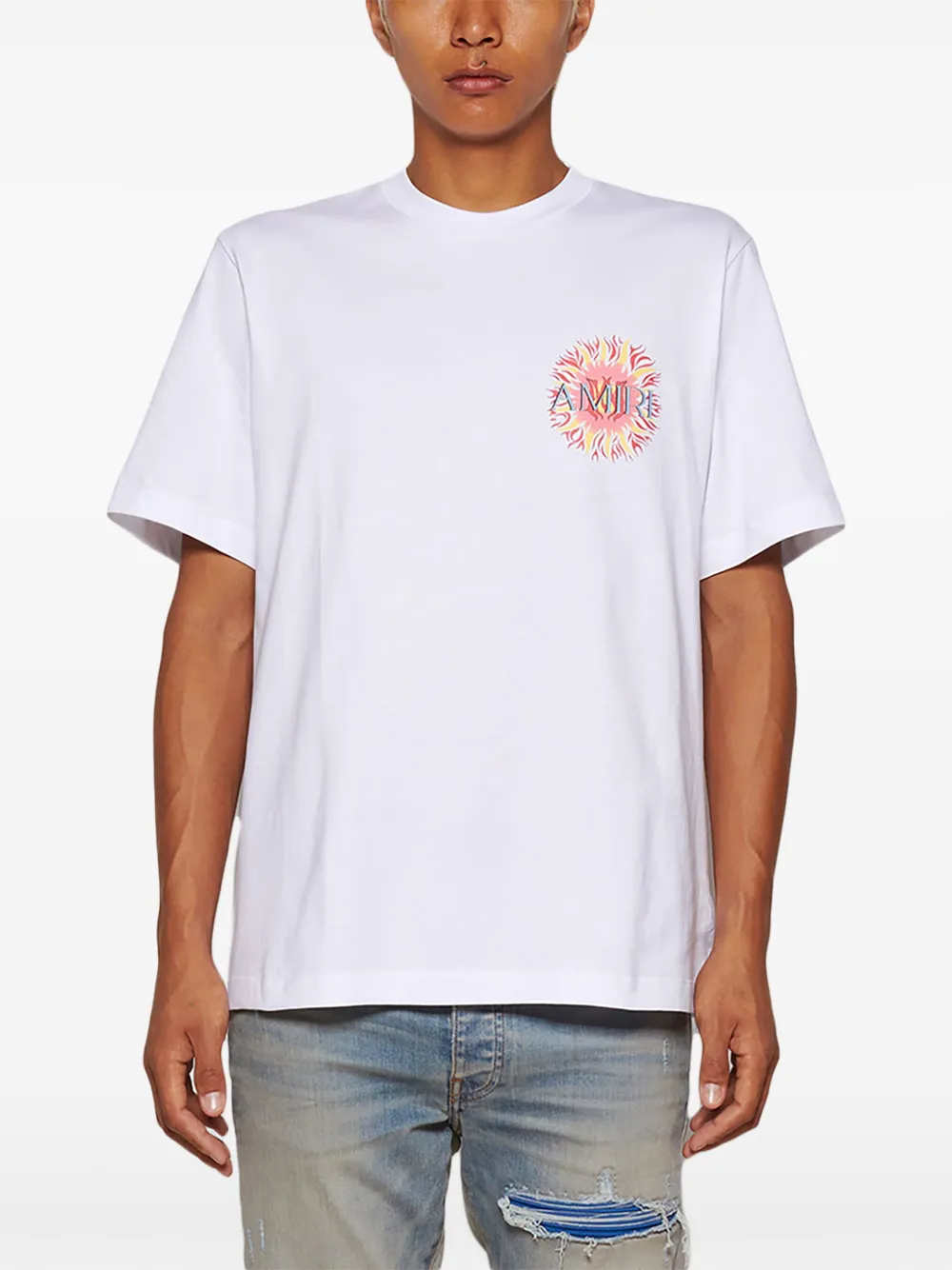 Amiri Sun T-shirt In Weiss