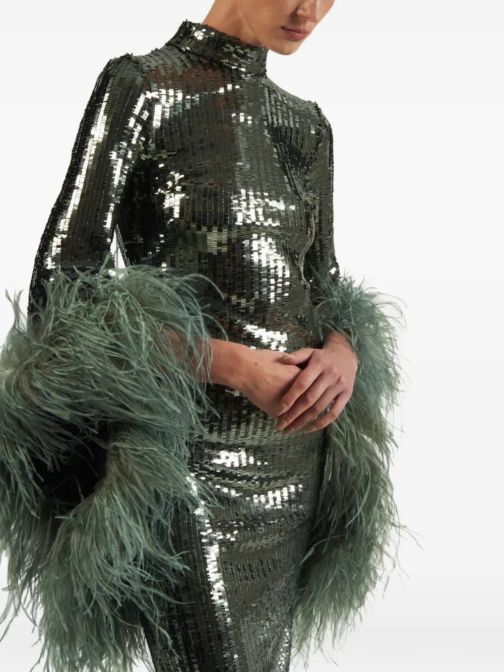 Taller Marmo Del Rio Disco sequinned midi dress