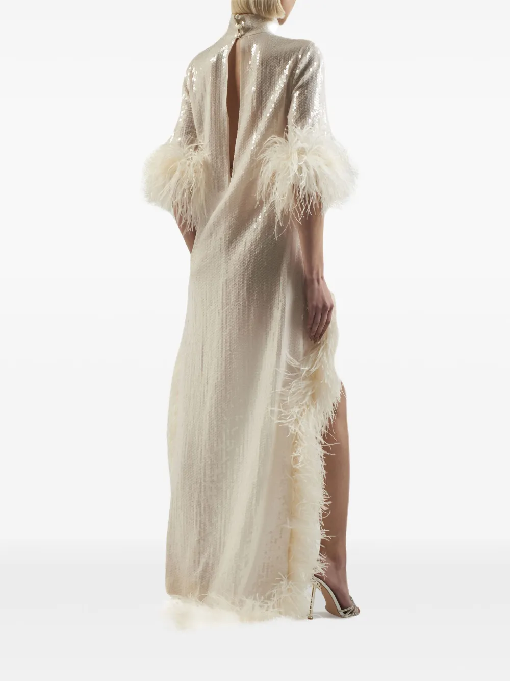 Taller Marmo Gina Extravaganza asymmetrische jurk Wit