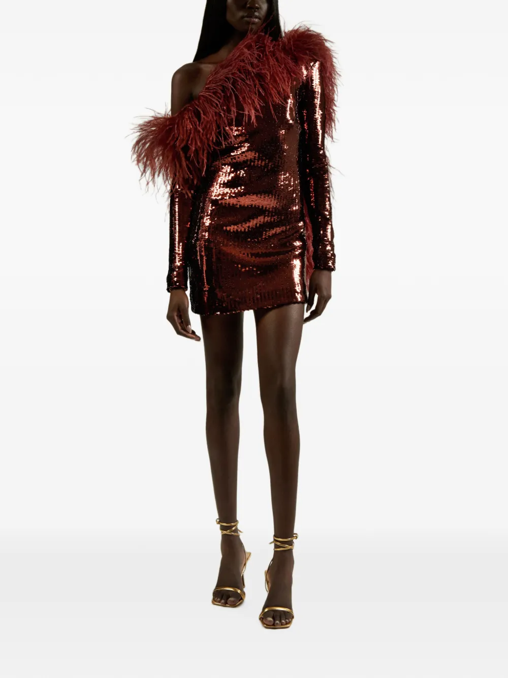 Taller Marmo Garbo Disco mini-jurk Rood