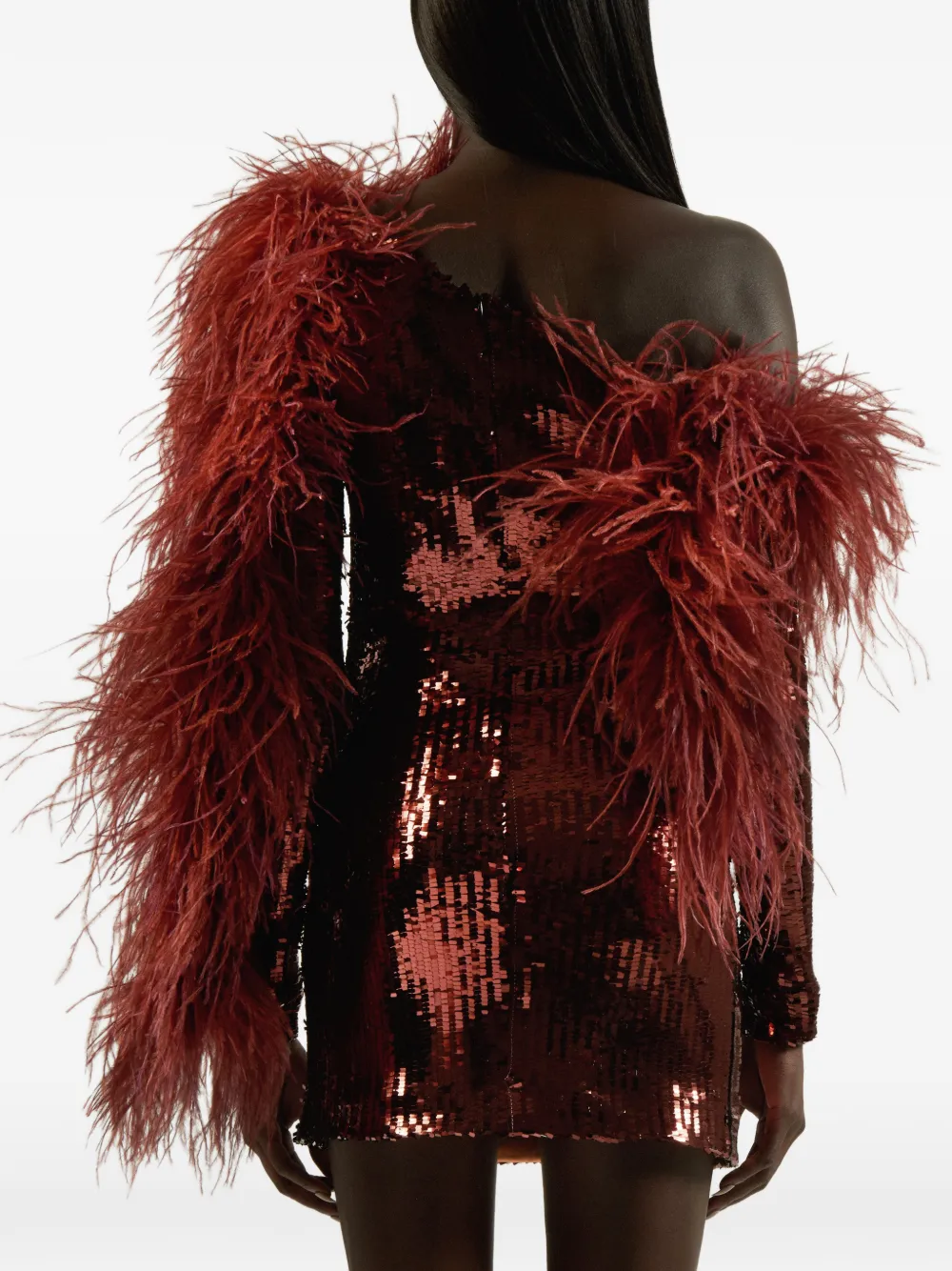 Taller Marmo Garbo Disco mini-jurk Rood