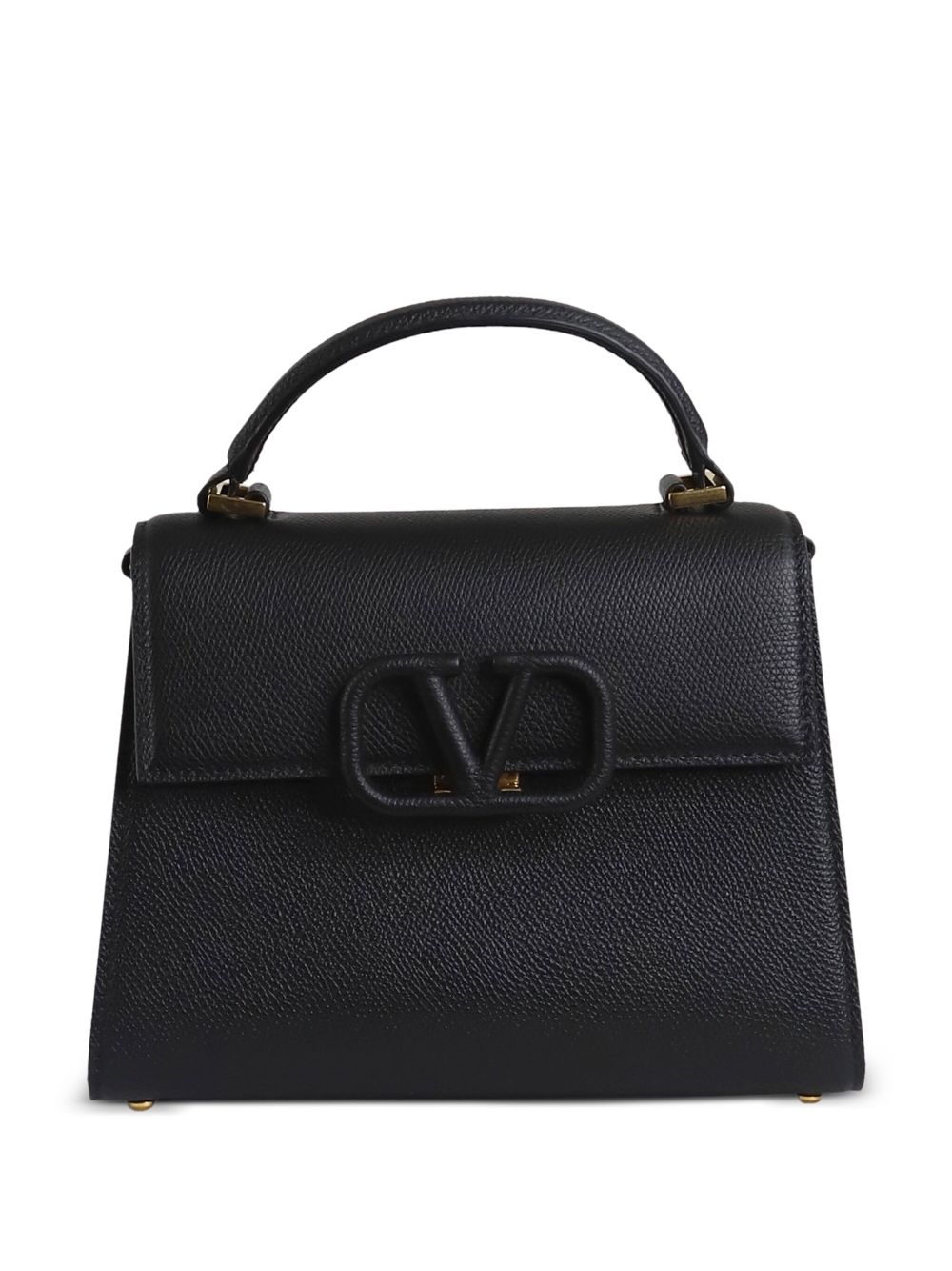 Pre-owned Valentino Garavani V-sling Handbag In Black