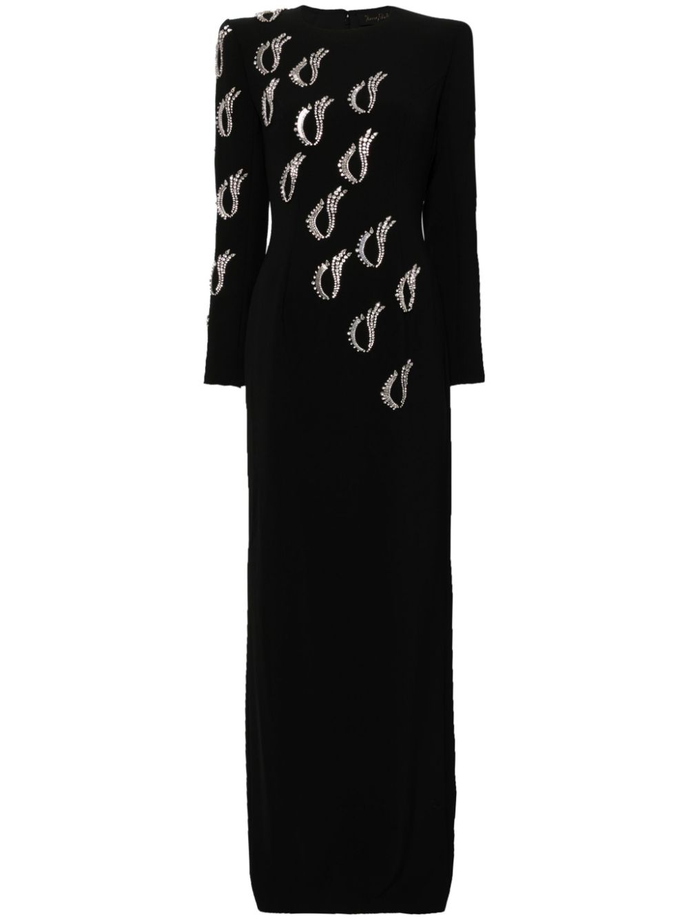 Jenny Packham Jealous crystal-embellished maxi dress – Black