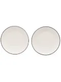 Ann Demeulemeester X Serax contrasting-edge porcelain plates (28cm) - White