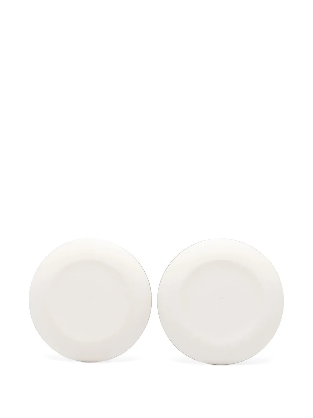 Ann Demeulemeester X Serax Contrasting-edge Porcelain Plates (28cm) In White