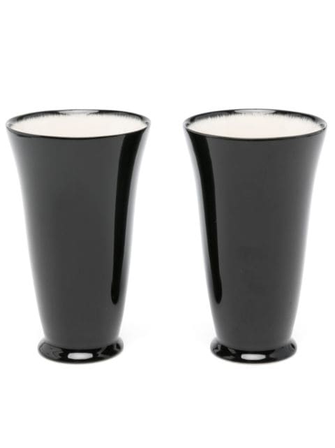 Ann Demeulemeester X Serax ombré-effect porcelain mugs (8.4cm x 13.7cm)