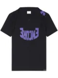 Courrèges graphic-print t-shirt - Black