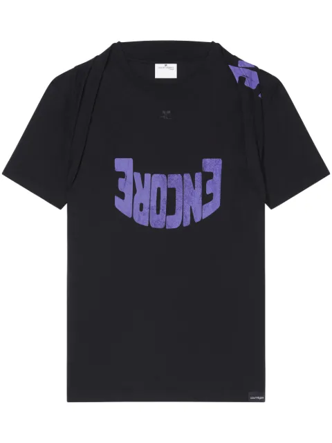 Courrèges graphic-print t-shirt