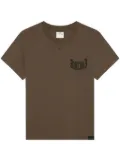 Courrèges graphic-print t-shirt - Brown