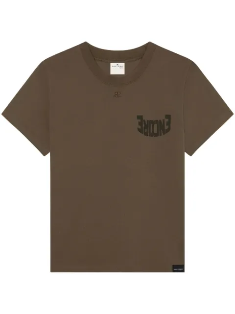 Courrèges t-shirt à imprimé graphique