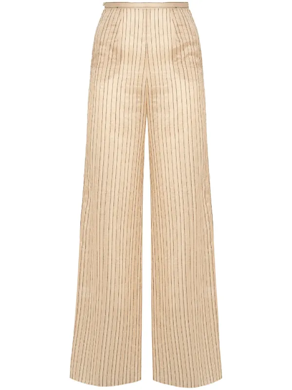 Taller Marmo Seine Striped Trousers in Neutrals