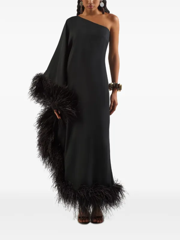 Ubud feathered viscose-blend dress - TALLER MARMO