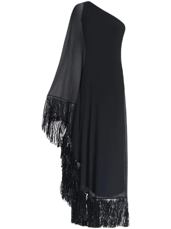 Taller Marmo Hut One-shoulder Dress in Black