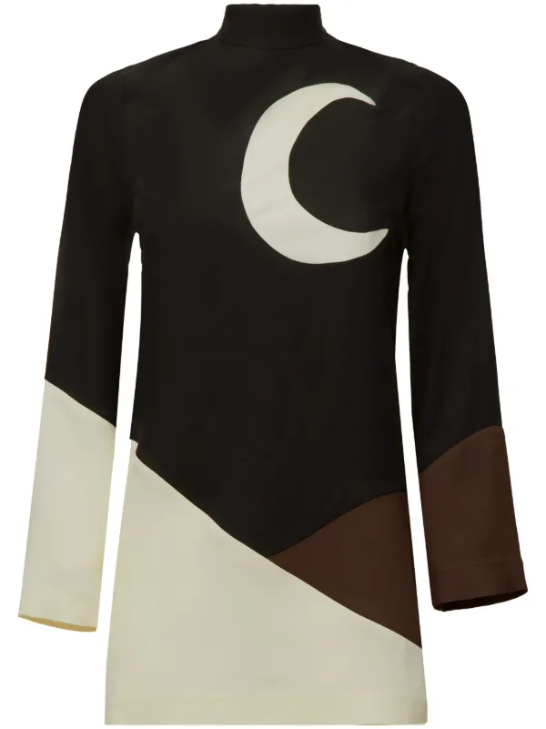 Taller Marmo Empty Quarter Mini Dress in Black