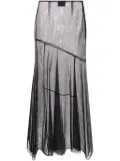 Simone Rocha sheer tulle midi skirt - Black