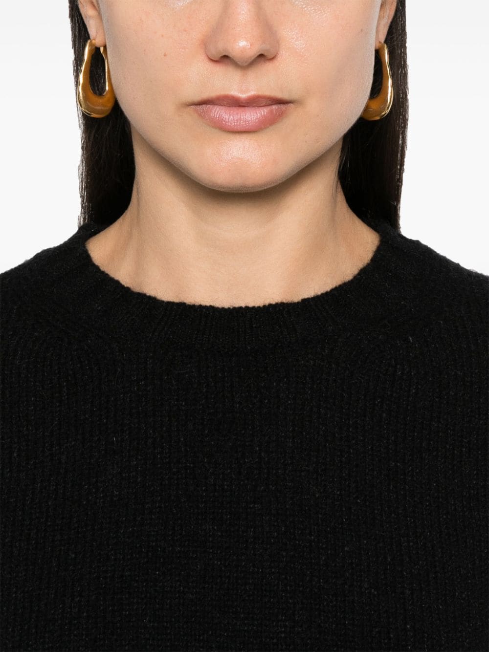 Shop Jil Sander Ribbed-trim Sweater In Black