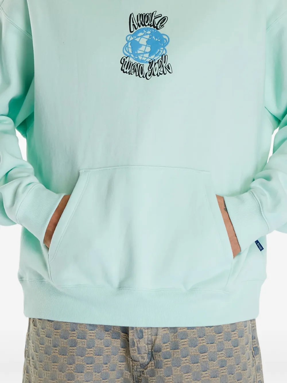 Awake NY Hoodie met logoprint Groen