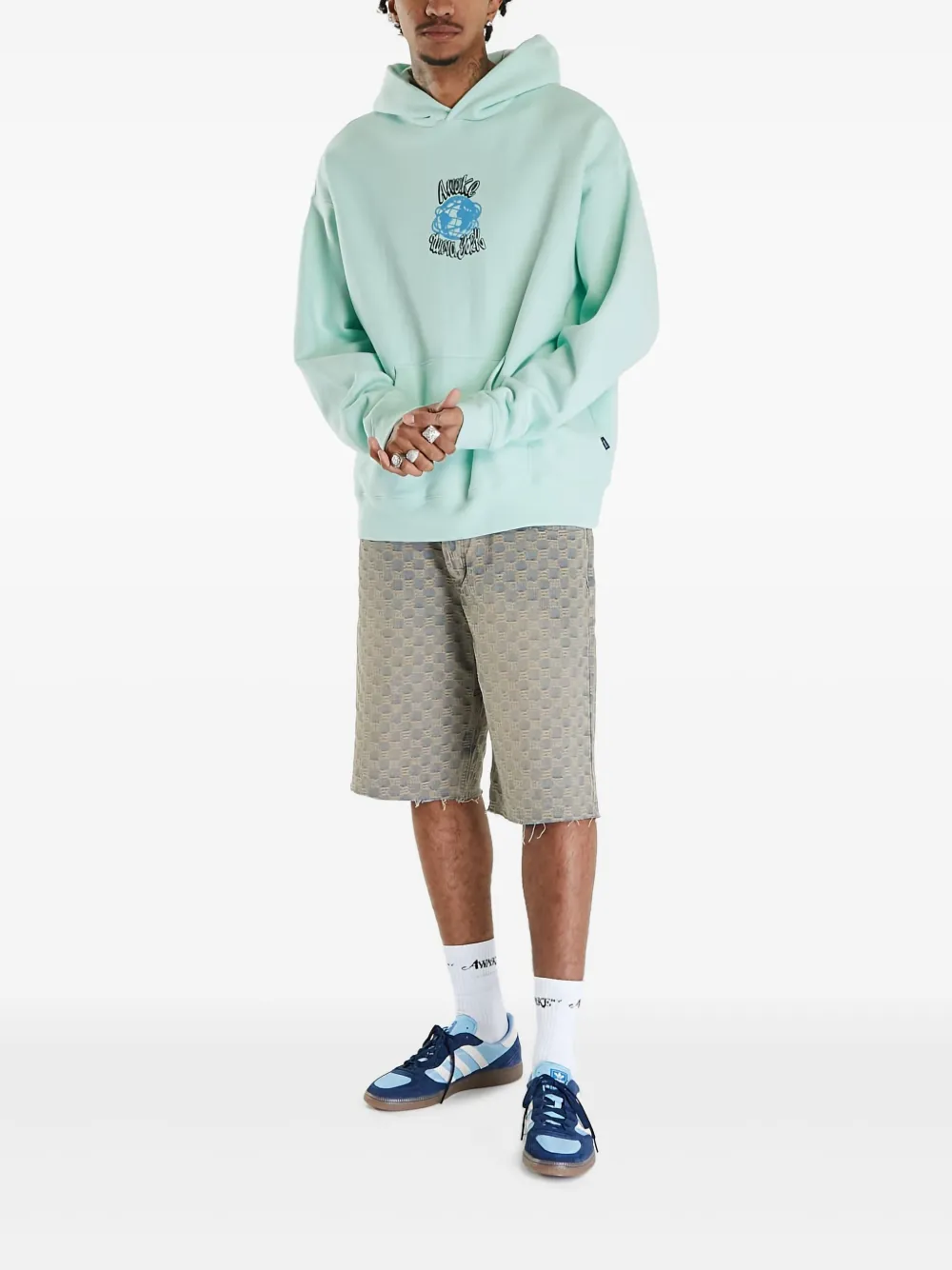 Awake NY Hoodie met logoprint Groen