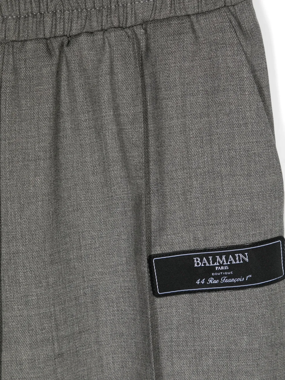 Balmain Kids Mid waist broek Grijs