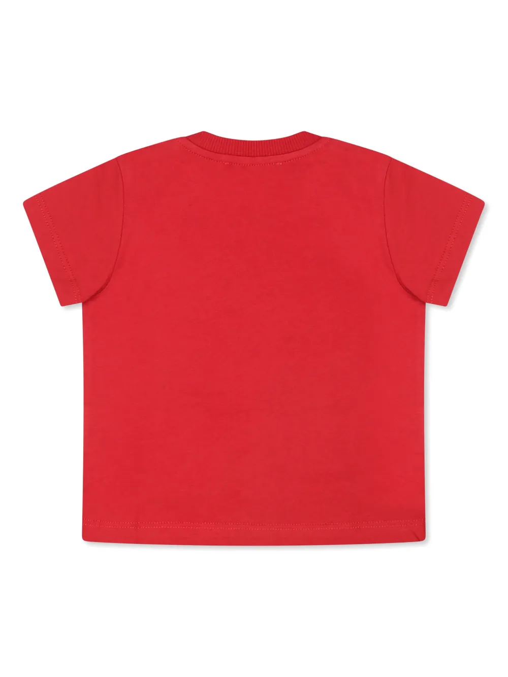 Moschino Kids Katoenen T-shirt met teddybeerprint - Rood
