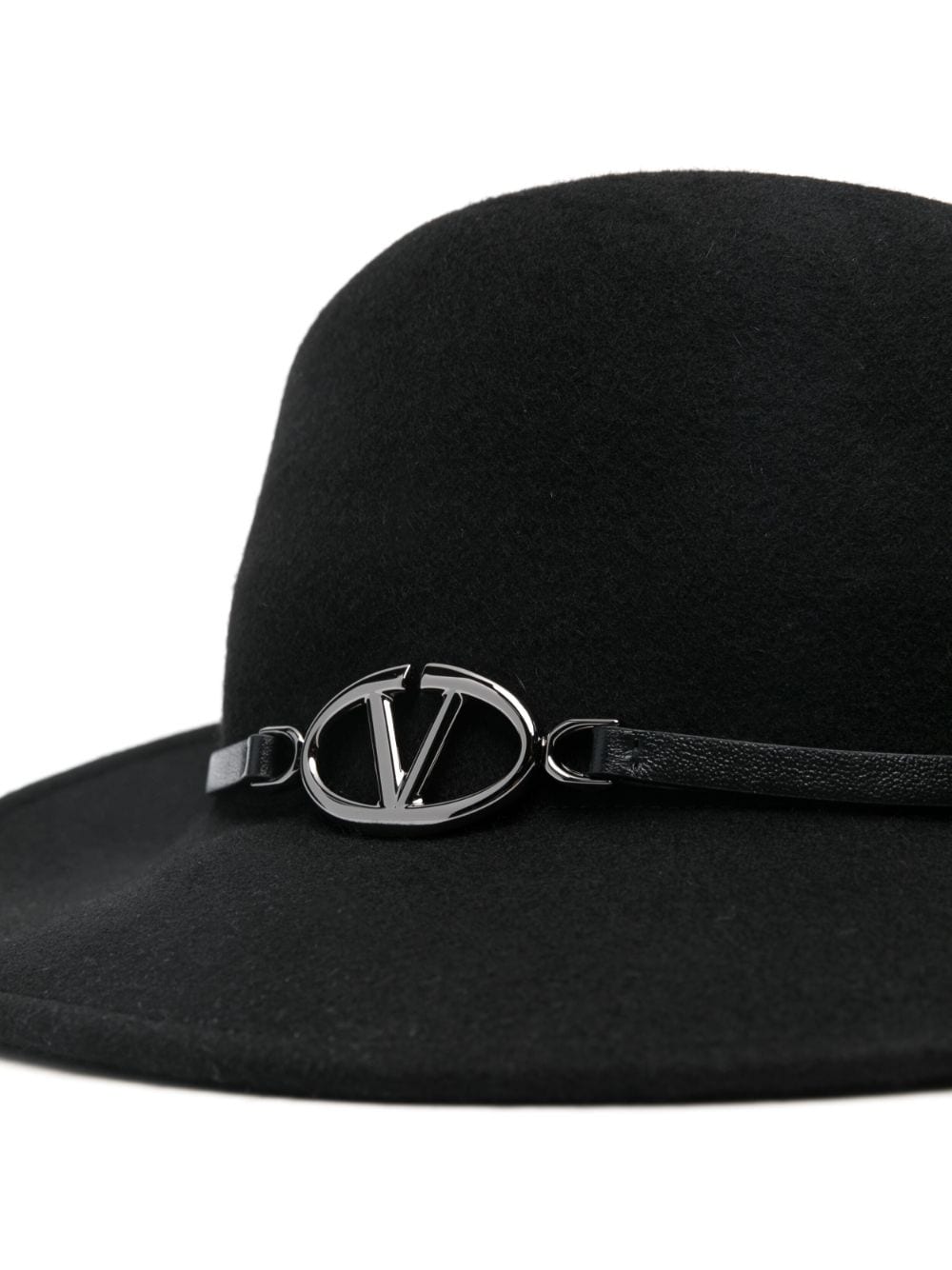 Valentino Garavani VLogo fedora hat - Zwart