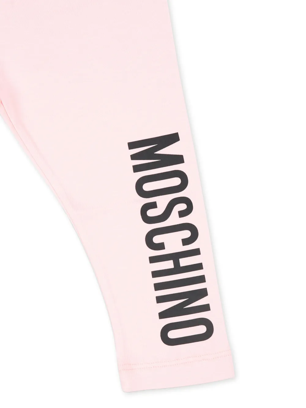 Moschino Kids Legging met logoprint Roze