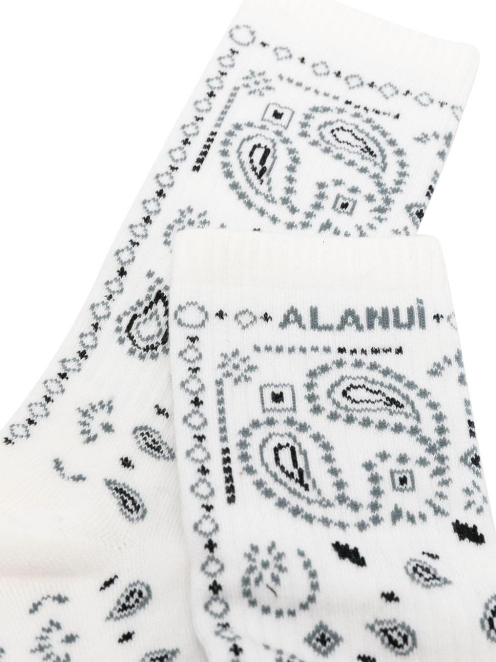 Alanui Bandana sokken - Wit