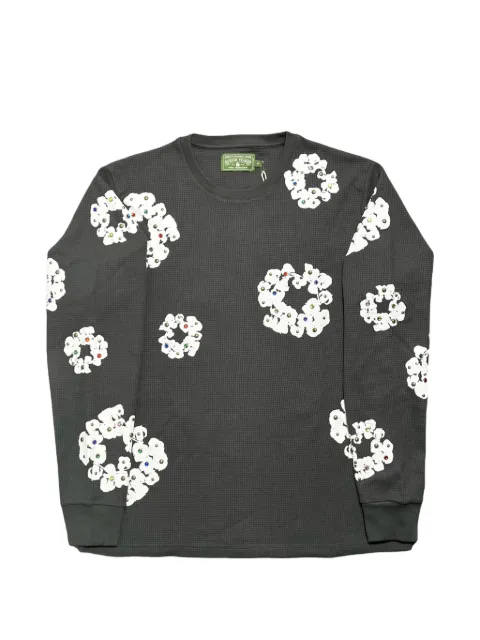 Denim Tears playera térmico con detalles de strass