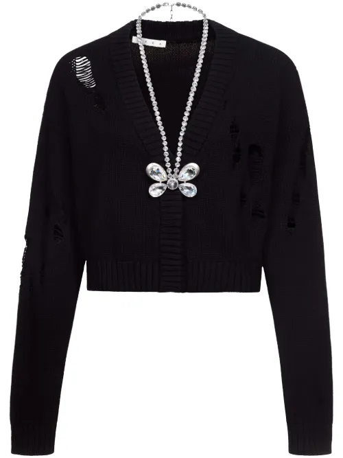 Cardigan à ornements de papillons - AREA - Modalova