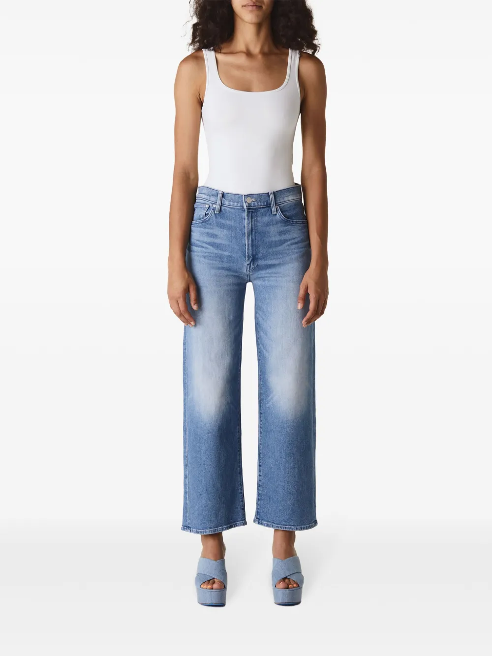 MOTHER The Dodger Flood straight jeans - Blauw