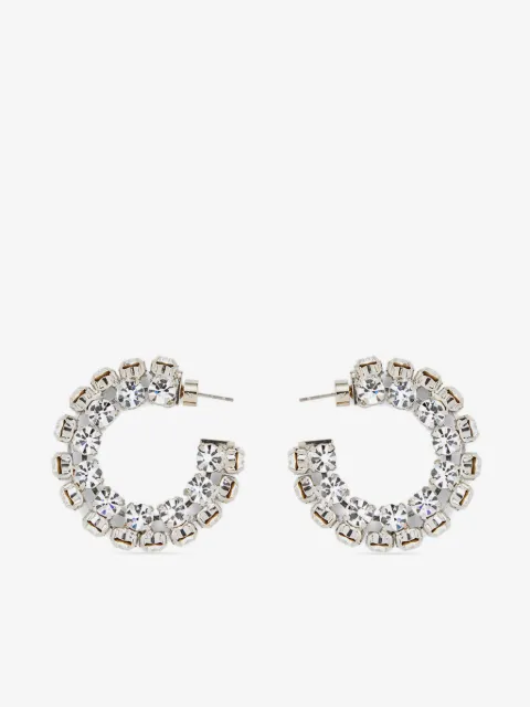 AREA small crystal hoop earrings