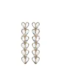 AREA Heart Drop crystal earrings - Gold