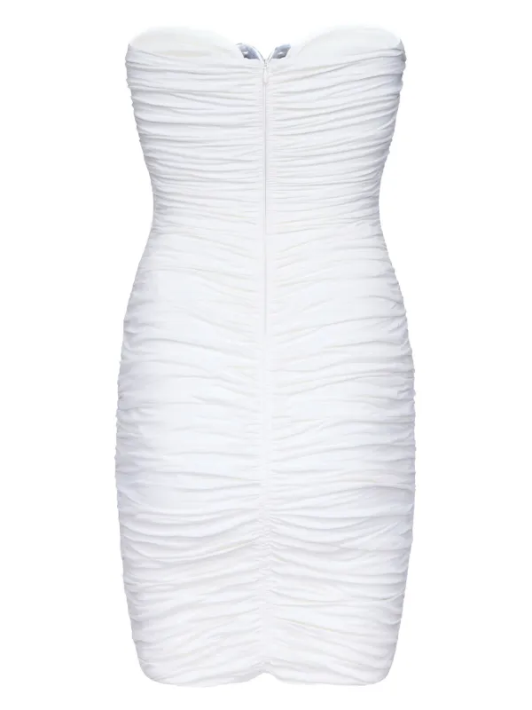 cross your heart strapless mini dress white Cross Your Heart Strapless Mini Dress White