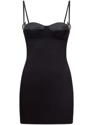 area black dress AREA CRYSTAL CUP MINI DRESS main image 1