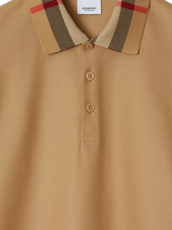 Burberry polo shirt orange on sale