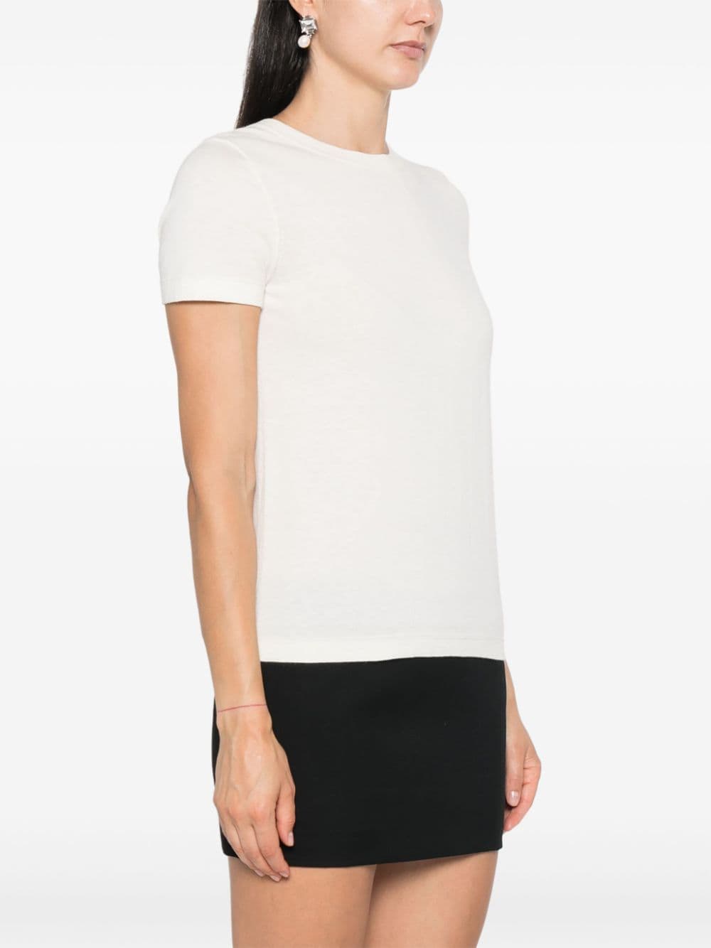 Shop Eric Bompard Extrafine T-shirt In White